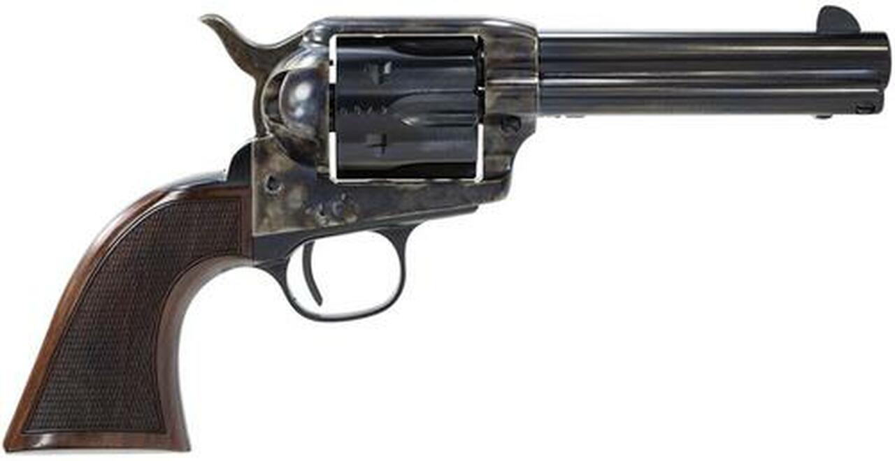 Taylor's Smoke Wagon Deluxe 357 Mag/38 Spl 4.75" 6rd Walnut Grip CH Frame Blued