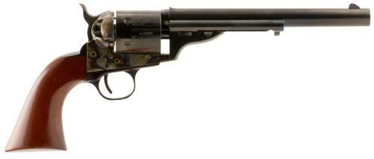 Taylor's Open-Top .38 Special, 7.5", 6rd, Walnut Army Sized Grips, Blued