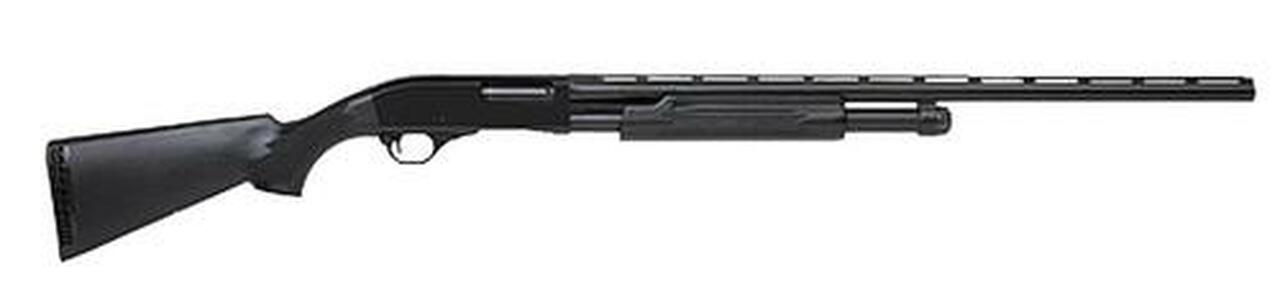 Interstate Arms Pump 12 ga 28" Mod Choke, Black Synthetic Stock Black, 5 rd