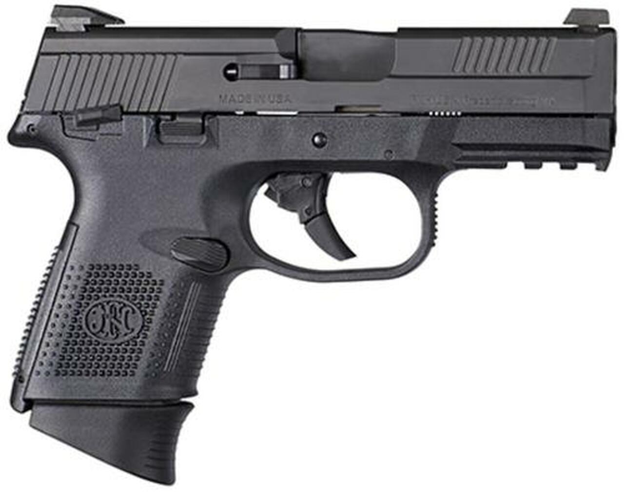 FN FNS40 Compact, .40 S&W, 3.6", 14rd, Night Sights, Black