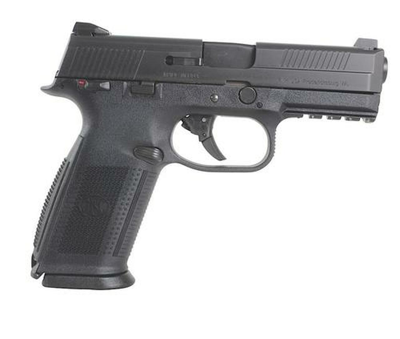 FN FNS40 Manual Safety Fixed 3 Dot NS 40S&W 4" Barrel, 3 Mags Poly Grips Black, 10rd