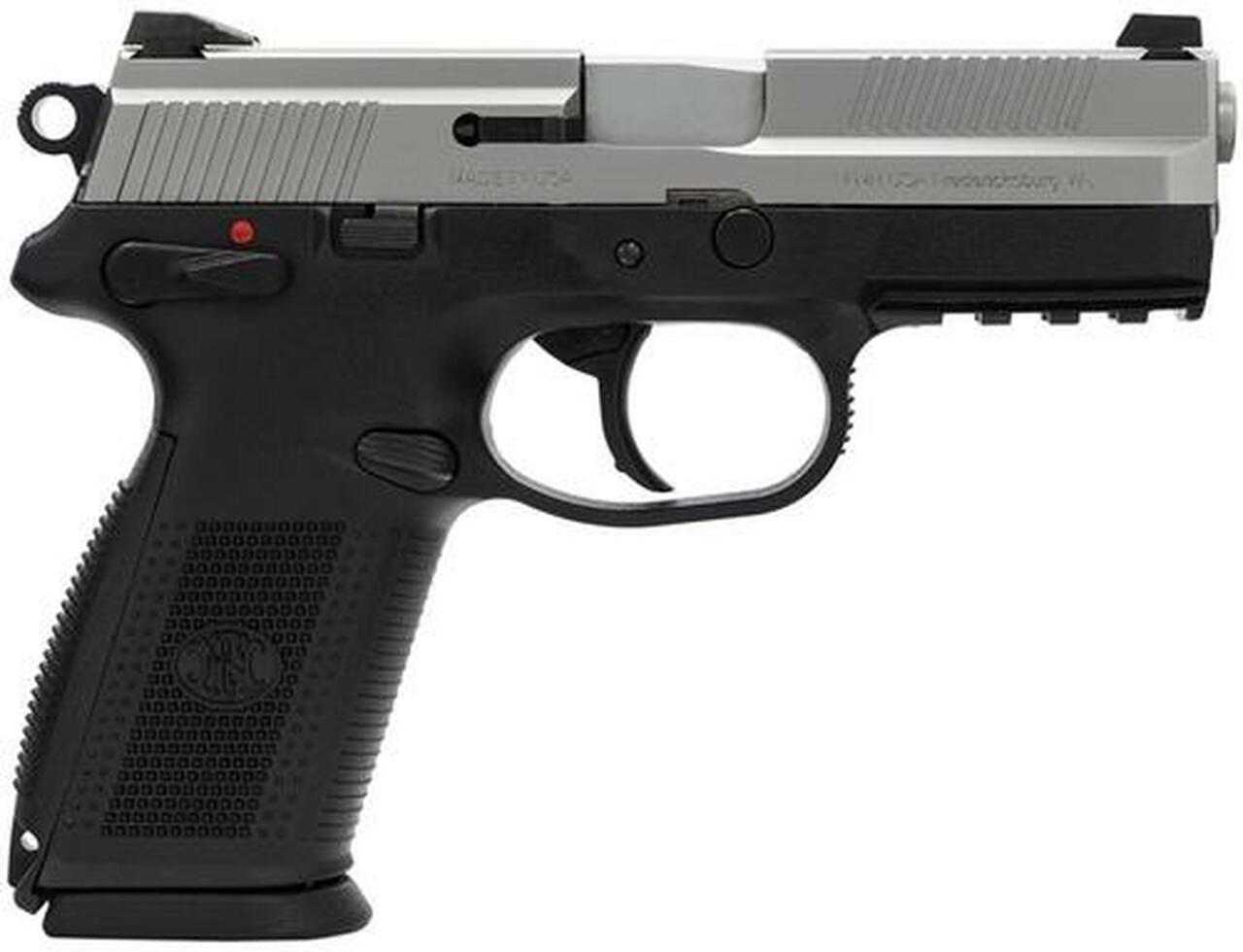 FN FNX-9 DA/SA 9mm 4" Barrel, 3-Dot 3 Mags Black Polymer Grips/SS Slide, 10rd