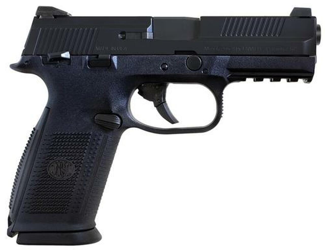 FN FNS-9 Manual Safety Fxd 3 Dot 9mm 4" Barrel, 3 Mags Poly Grips Black, 10rd