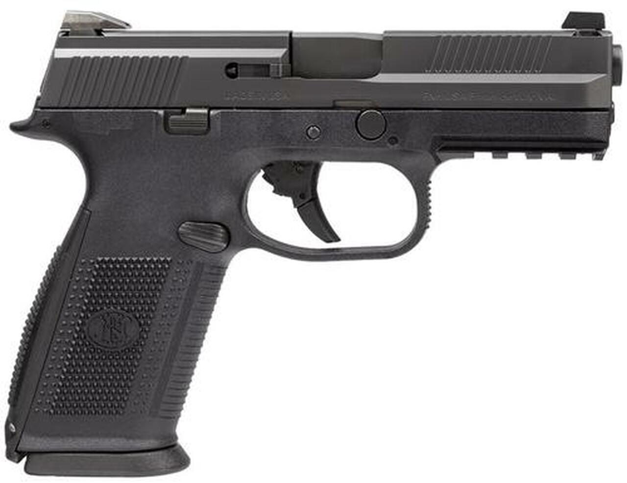 FN FNS-9 No Manual Safety Fxd 3 Dot 9mm 4" Barrel, 3 Mags Black Poly/Black, 17rd