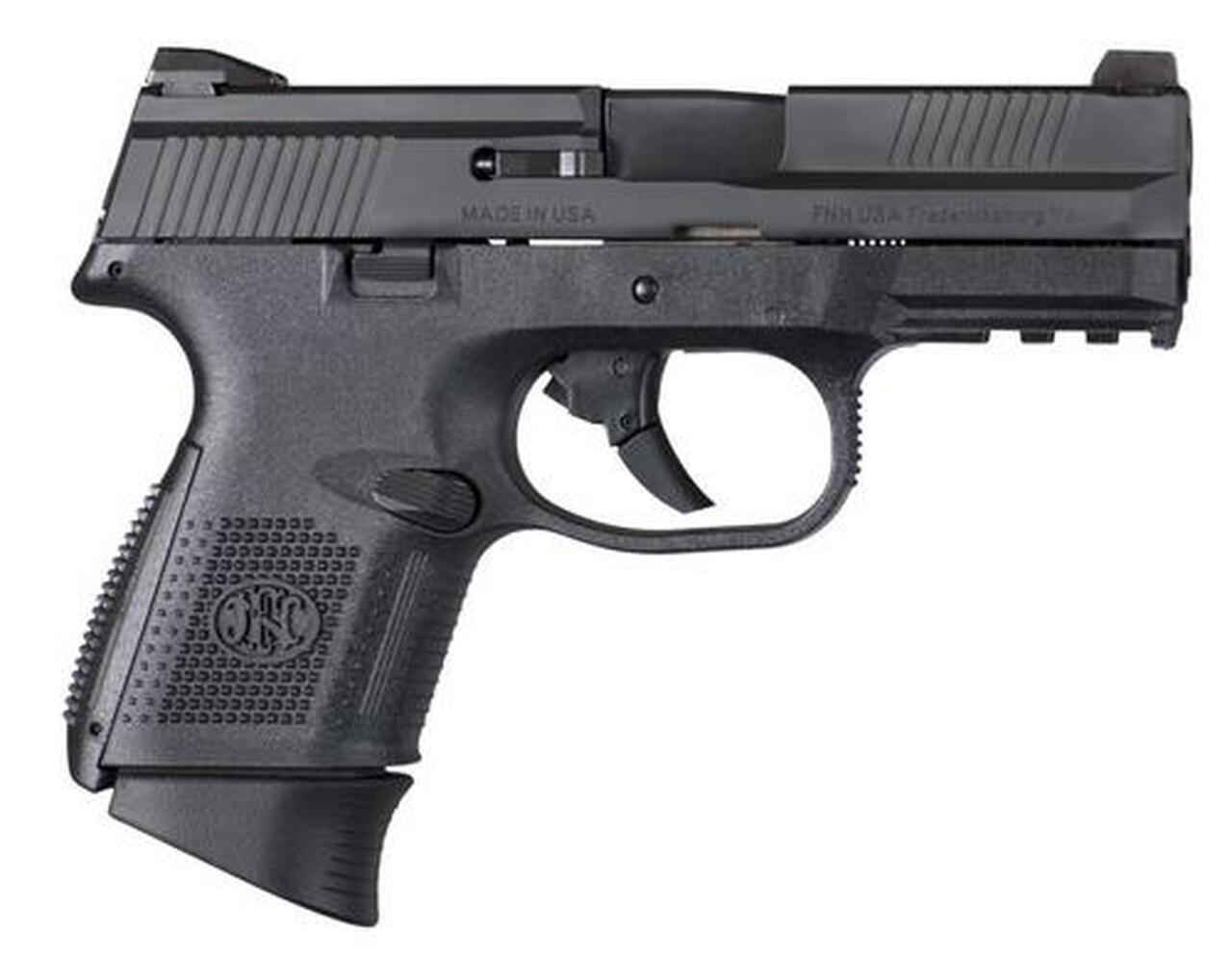 FN FNS 9mm, 3.6" Barrel, 10rd, Interchangeable Backstrap, Black