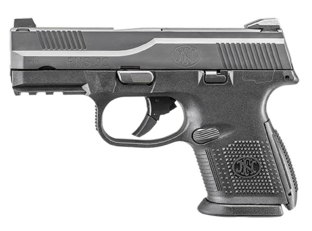 FN FNS-9C Compact 9mm 3.6" Barrel Battle Gray Finish 1 17rd & 1 12rd Mag