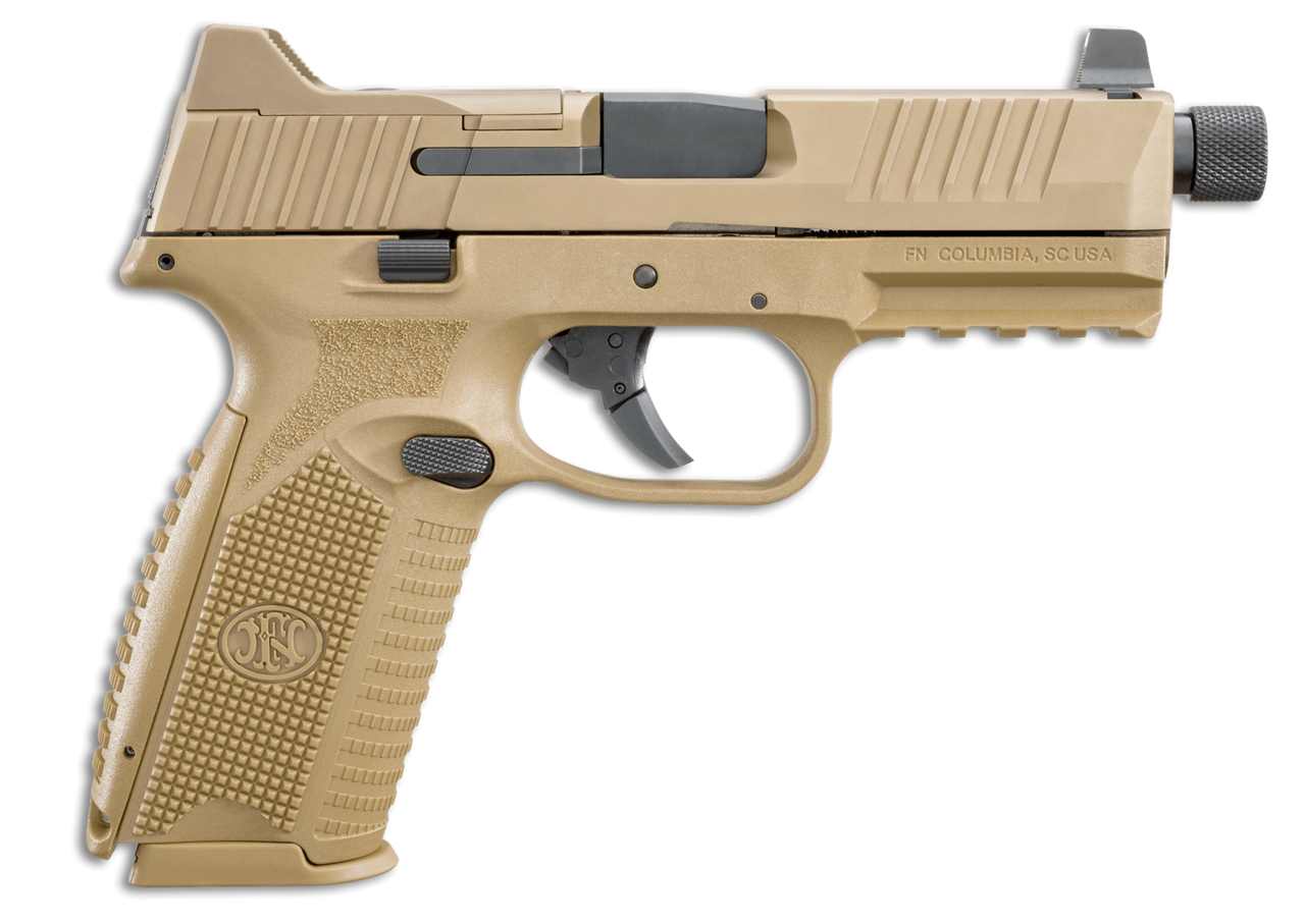 FN 509 Tactical 9mm, 4.5" Barrel, Night Sights, Flat Dark Earth, 17rd/24rd