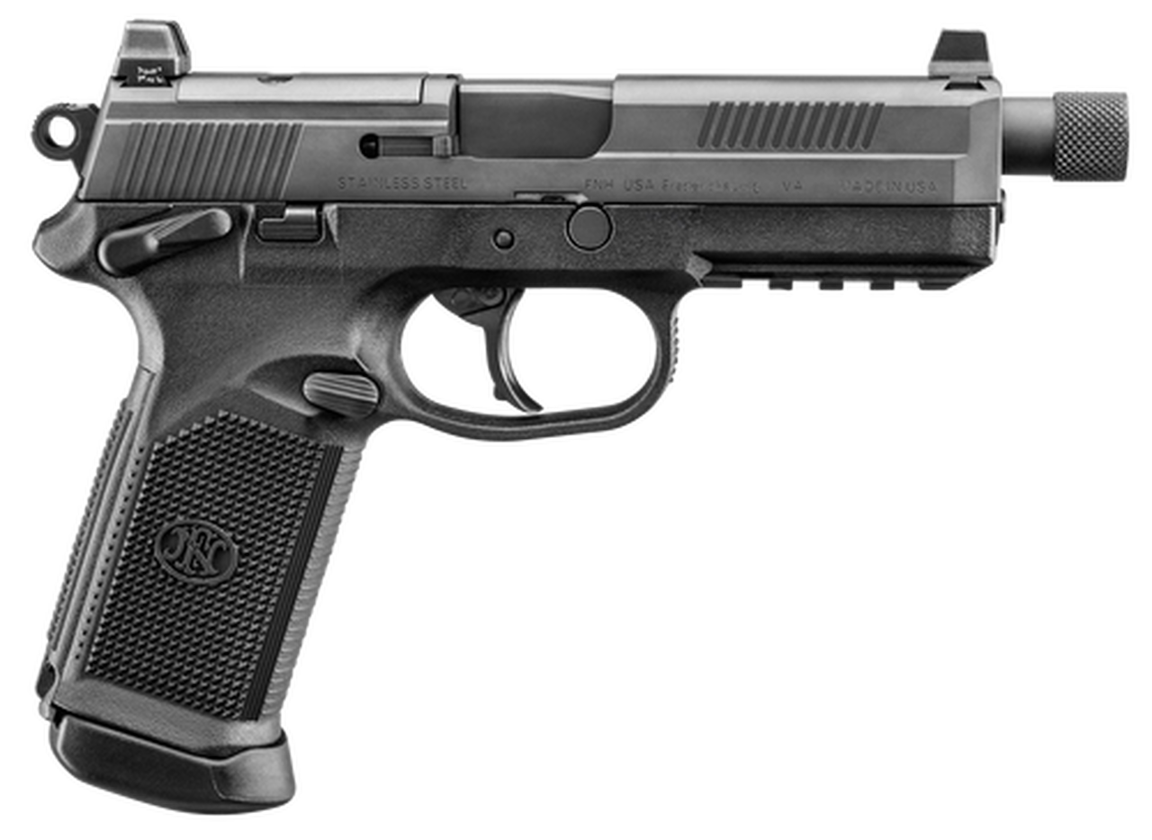 FN FNX Vortex Venom Combo 45 ACP, 5.3" Barrel, Black Stainless Steel Slide, 15rd, 66100657