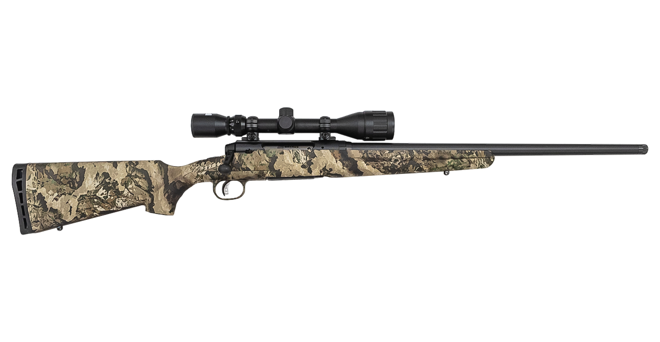 Axis II Veil Whitetail Camo Exclusive 22 250 Rem with 4 12x40mm Scope and Heavy