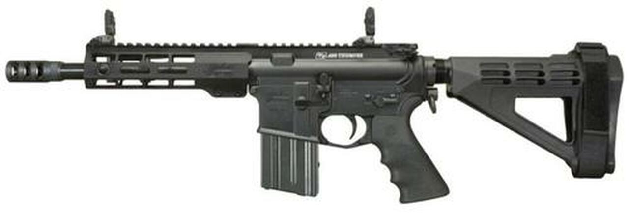 Windham RP9SFS 450 BM, 9" Barrel, 1:24 Twist, 450 Compensator, Aluminum Receivers, Anodized Finish, Black Color, SB Brace, Hogue Pistol Grip, 7" Forearm, Front/Rear Flip Sights, 5Rd, 1 Magazine, Hard Plastic Case
