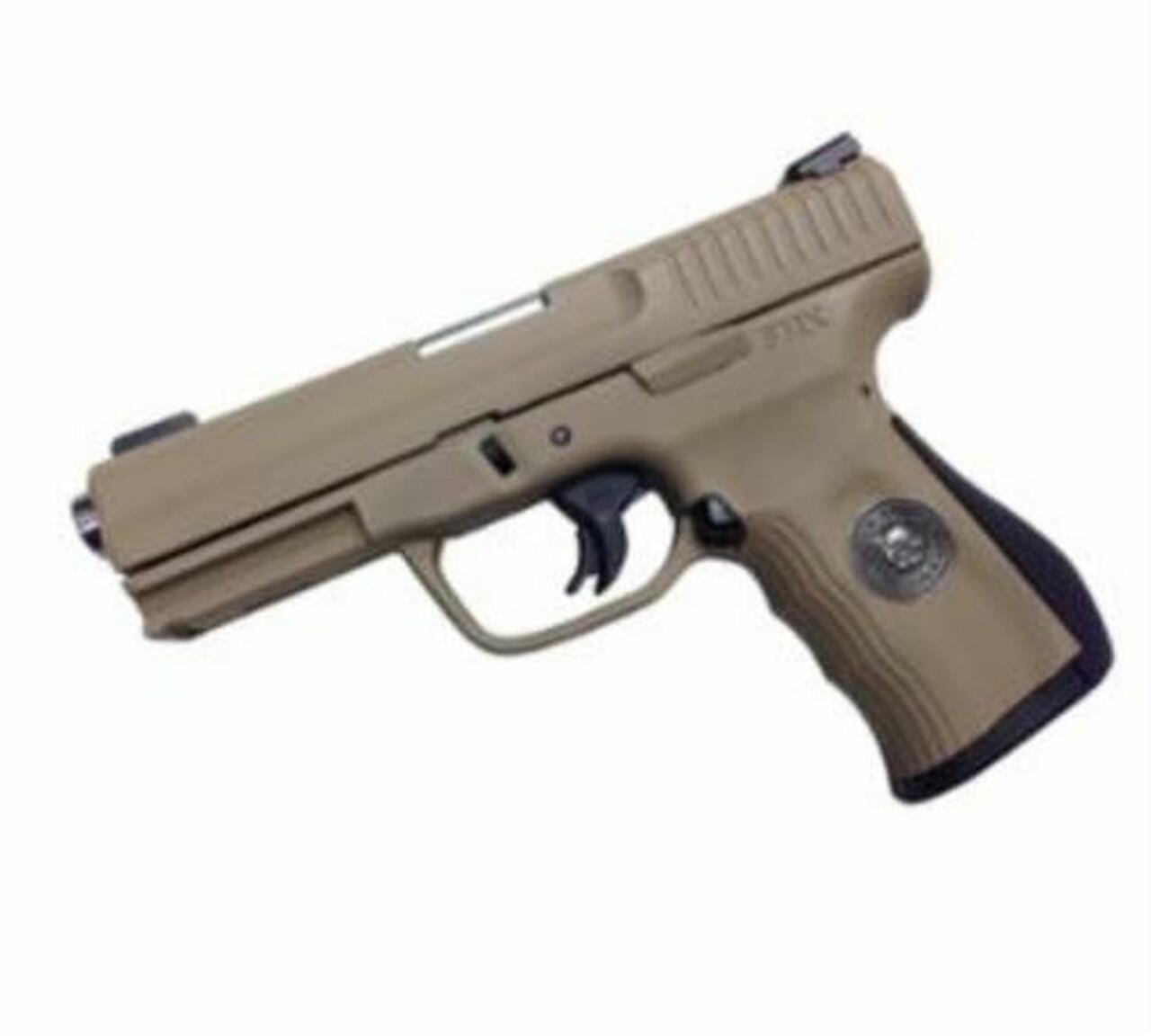 FMK Gen 2 Marine Corp Limited Edition Set 9mm 4", Desert Sand Cerakote, Tru GLo Sights, 14 Round Mag