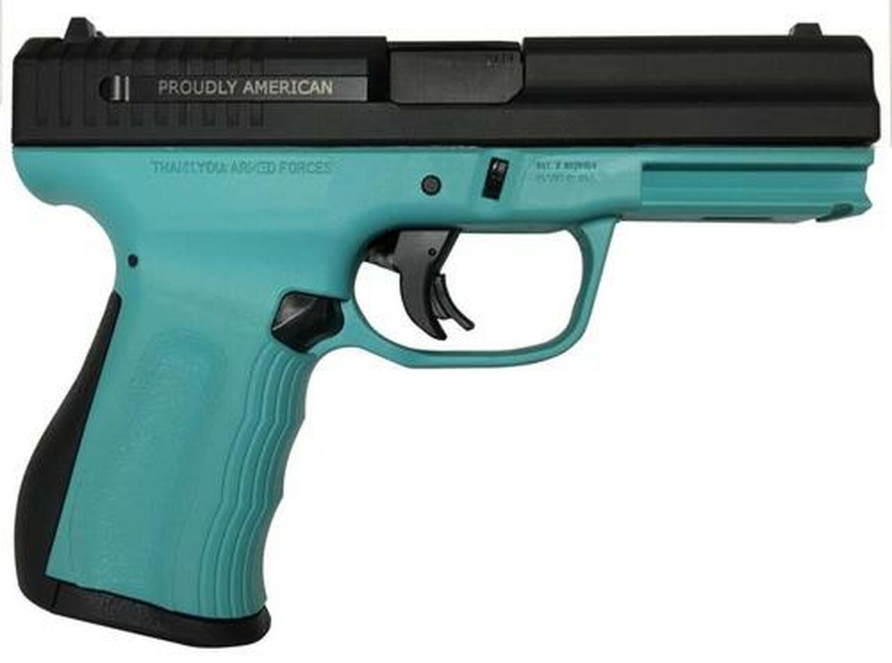 FMK 9C1 G2 9mm, 4", 14rd, Blue Jay Polymer Frame, Black Engraved Slide