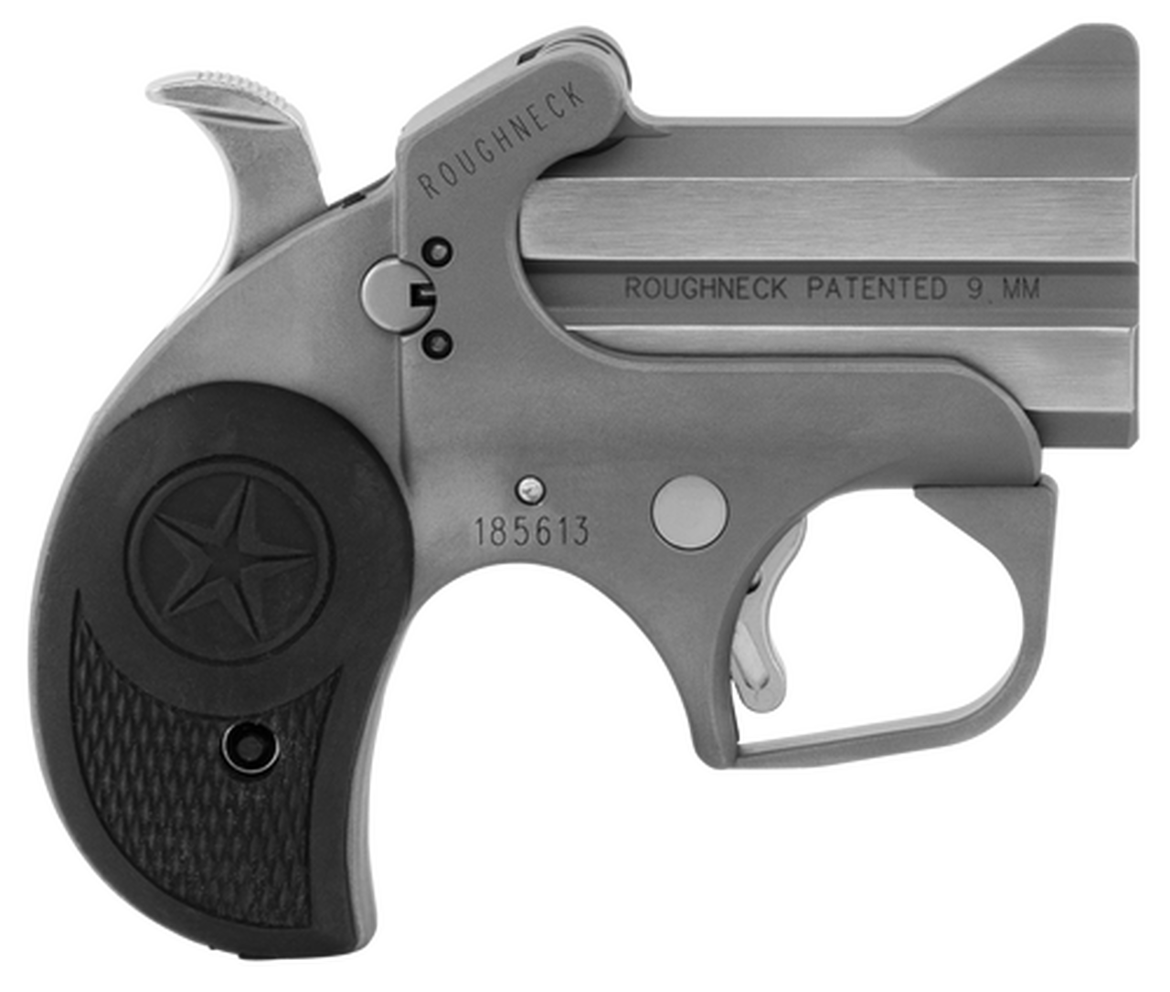 Bond Arms Roughneck 9mm, 2.5" Barrel, Bead Blasted Stainless Steel, 2rd
