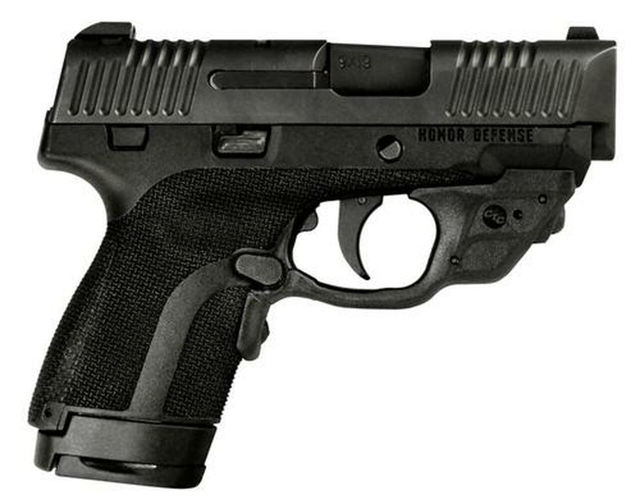 Honor Defense Honor Guard 9mm +P 3.2" Barrel 7rd/8+1 CT Laser