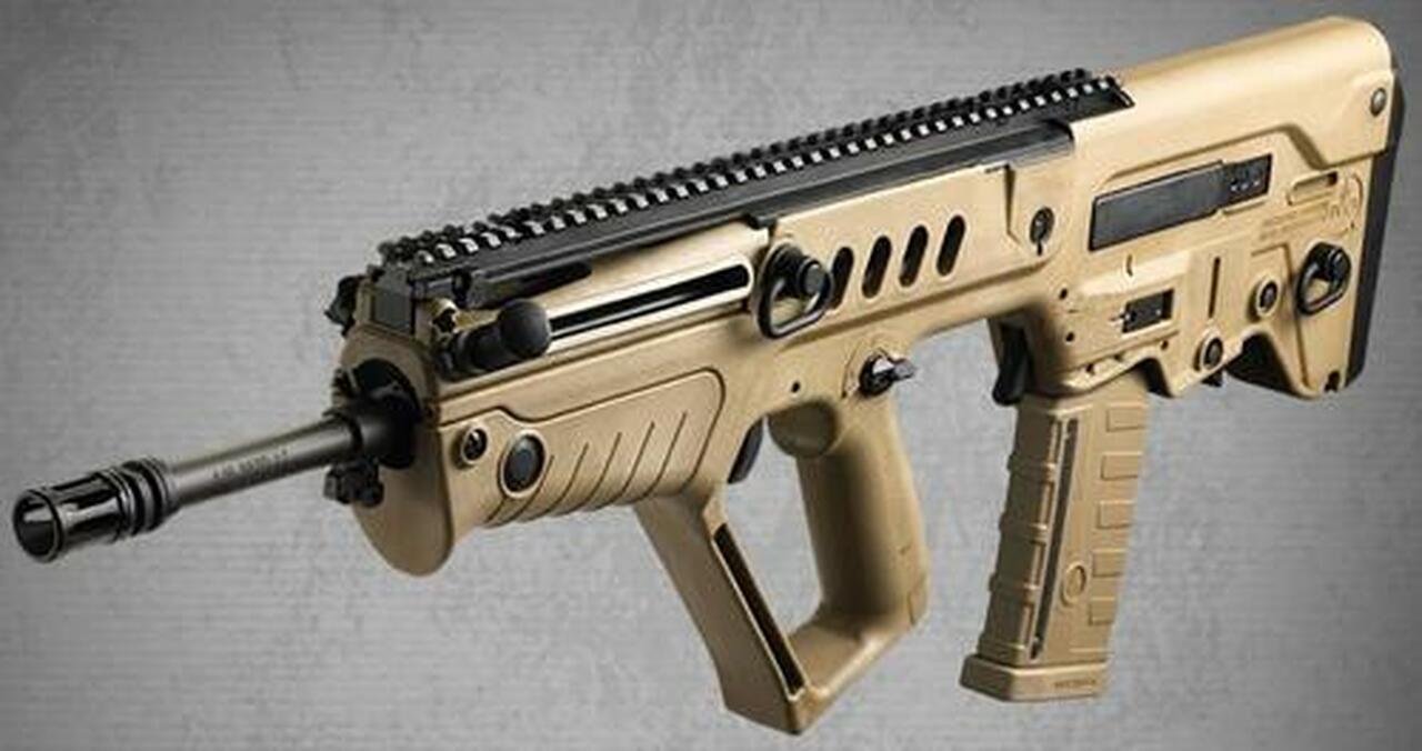 IWI TAVOR SAR Bullpup Rifle - Flattop 5.56 NATO, Flat Dark Earth Stock, 18 1:7 Barrel, 30rd Mag
