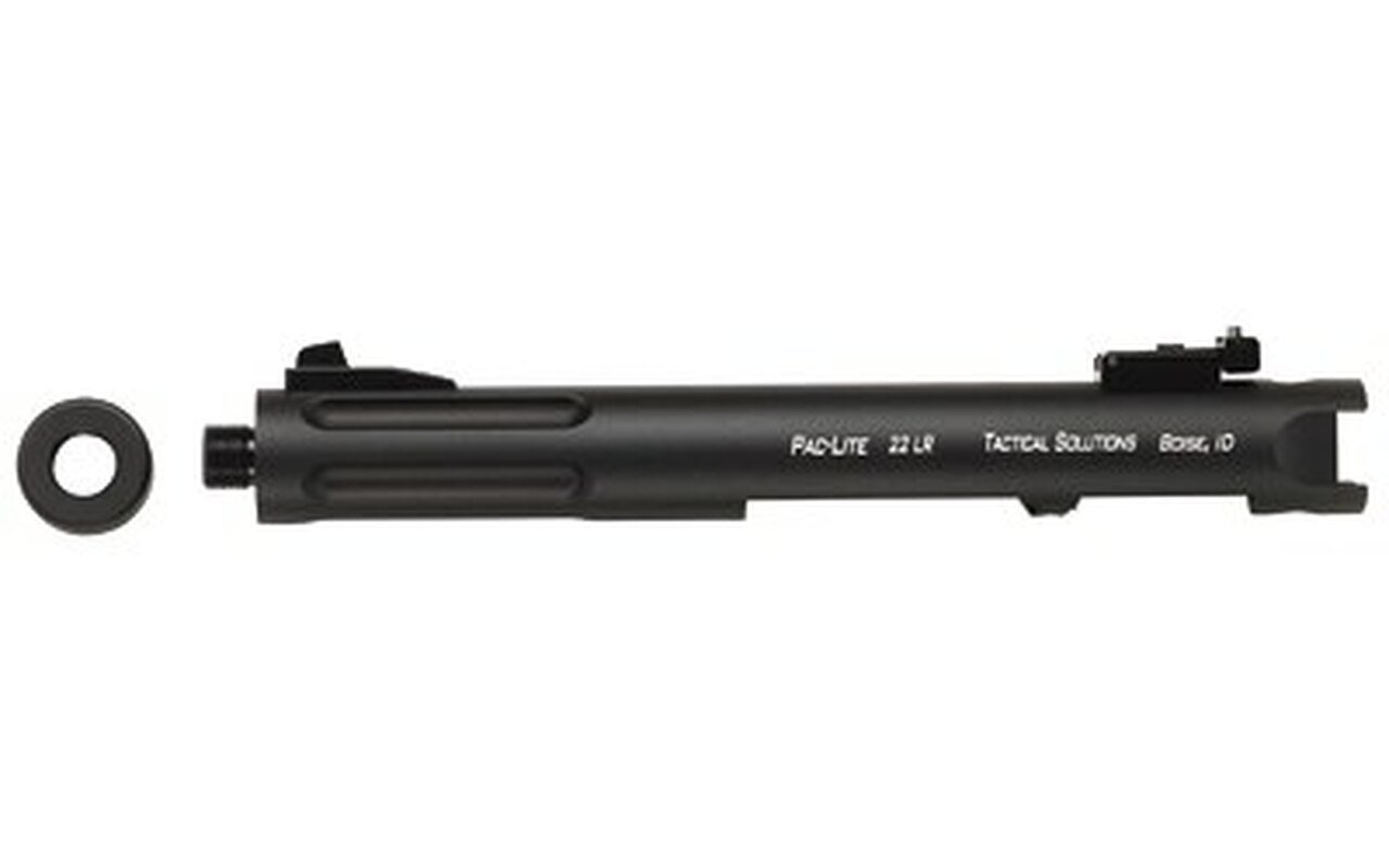 Tactical Solutions Pac-Lite Ruger Mark I,II,III, 4.5" Fluted Matte Black Barrel 22LR