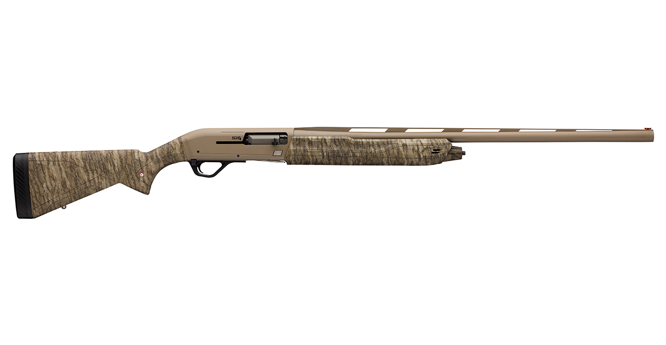 SX4 Hybrid Hunter 12 Gauge Semi Auto Shotgun with Mossy Oak Bottomland Camo Fini