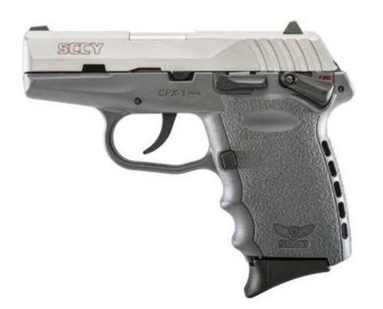 SCCY CPX-1, 9mm, 3.1", 10rd, Gray Frame, Stainless Steel