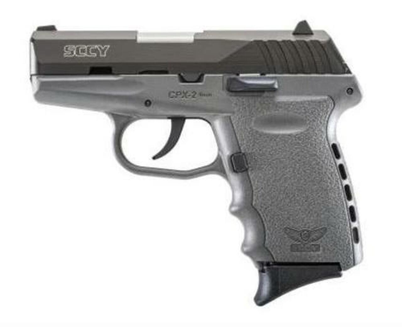 SCCY CPX-2 9mm, 3.1" Barrel, Gray Frame, Black Nitride Slide, 10rd