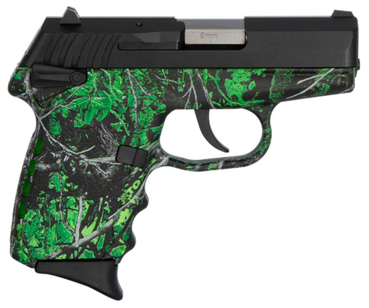 SCCY CPX-1 Carbon 9mm, 3.1" Barrel, Moon Shine Toxic Camo Grip, Black Stainless Steel Slide, 10rd