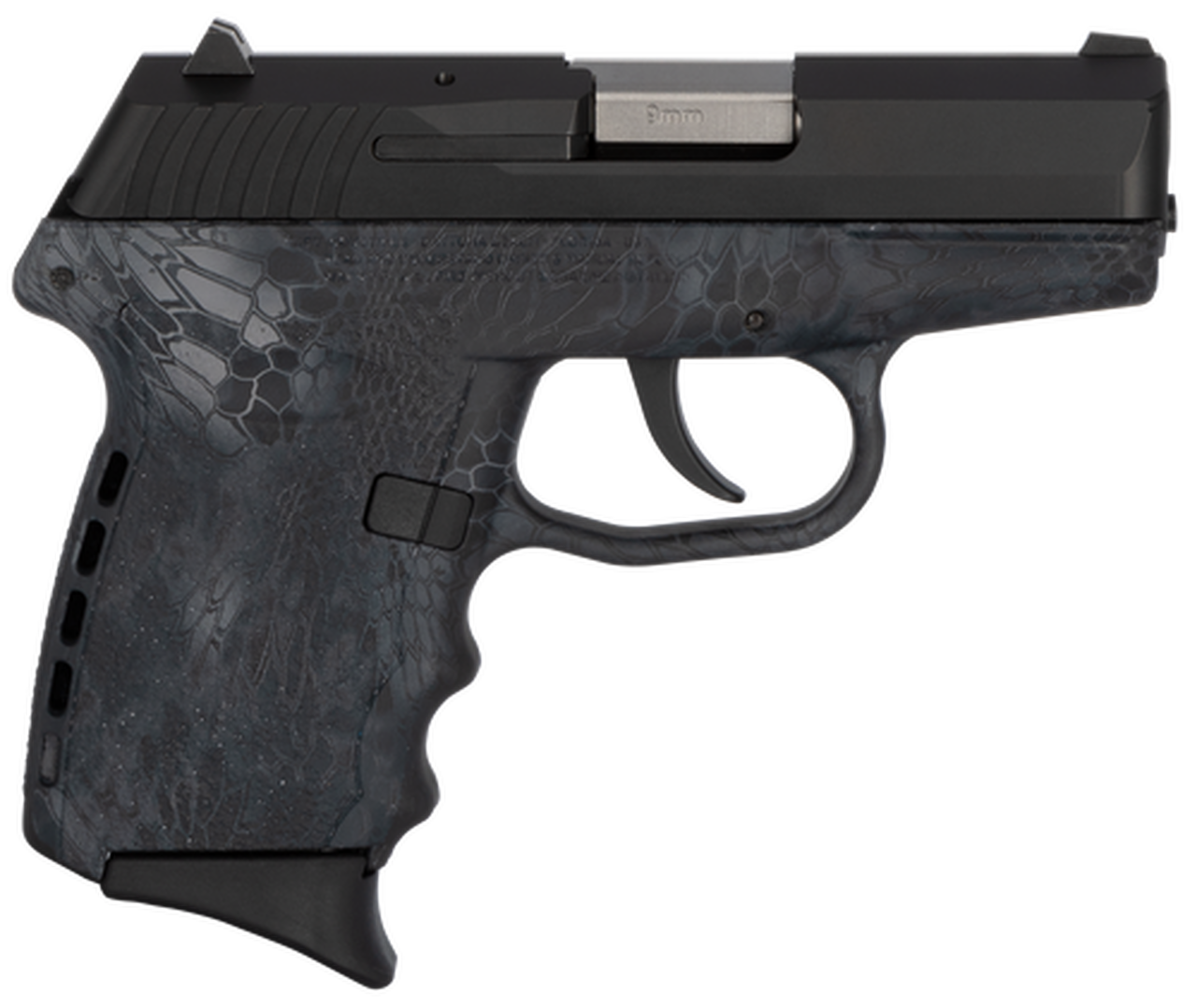 SCCY CPX-2 Carbon 9mm, 3.1" Barrel, Kryptek Typhon Polymer Grip, Black Stainless Steel Slide, 10rd