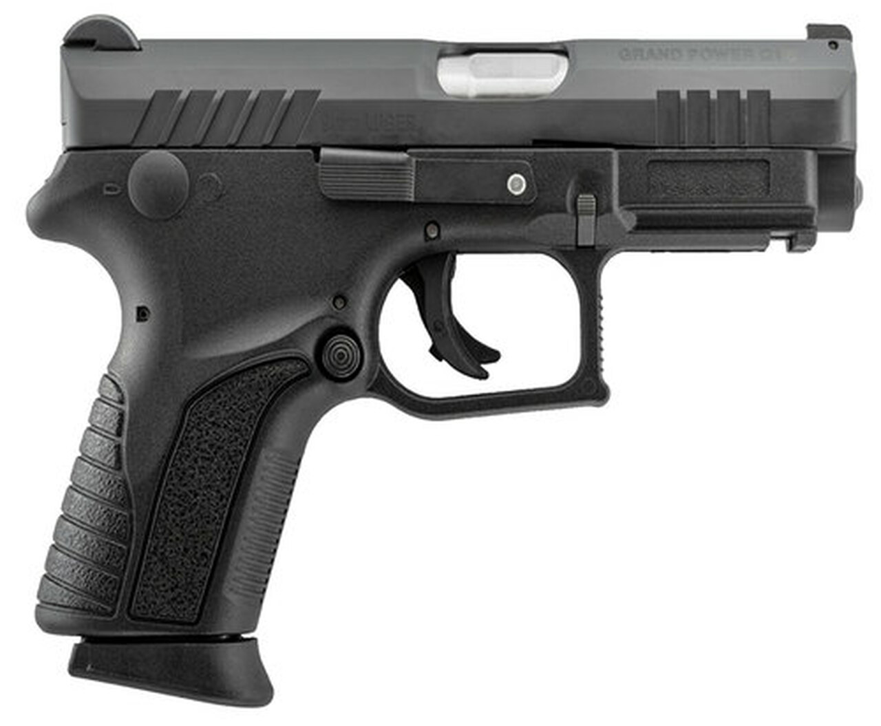 Grand Power Q1S Double 9mm, 3.35", Black Polymer Grip Black, 12rd