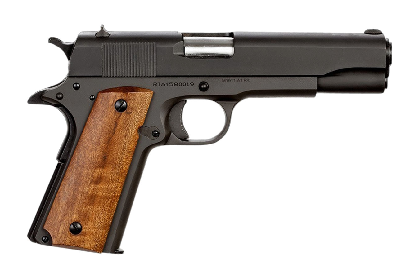 1911 GI Standard FS 45 ACP Pistol with Smooth Wood Grips