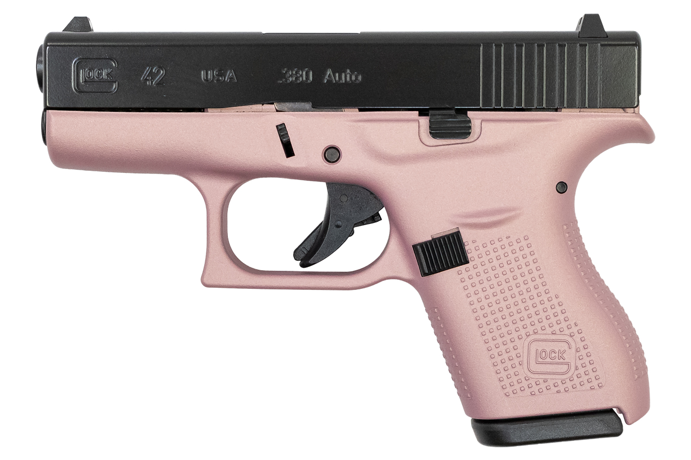 42 380 ACP Single Stack Pistol with Cerakote Pink Frame