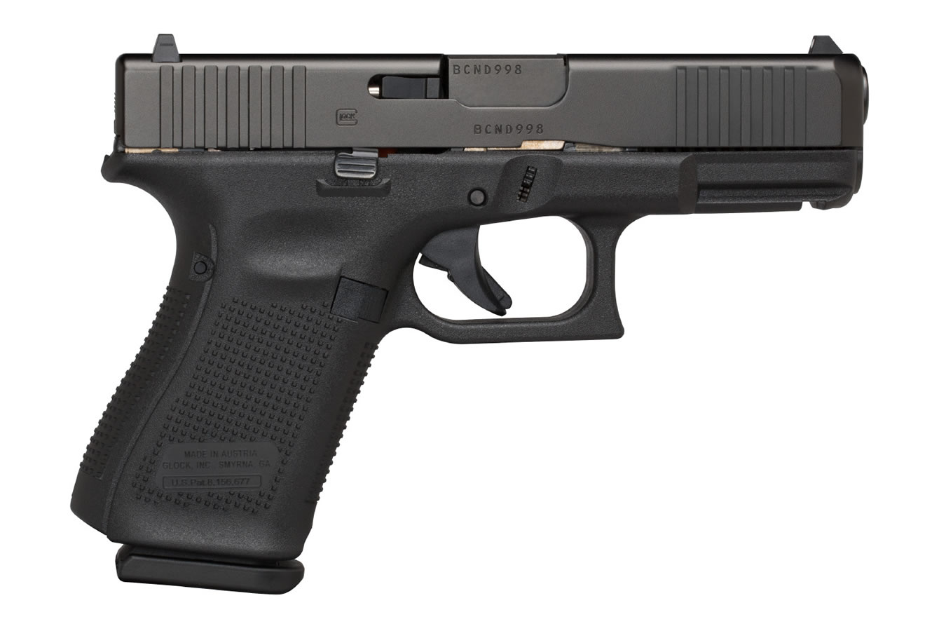 19 Gen5 9mm Pistol with Front Serrations (Factory Rebuilt)