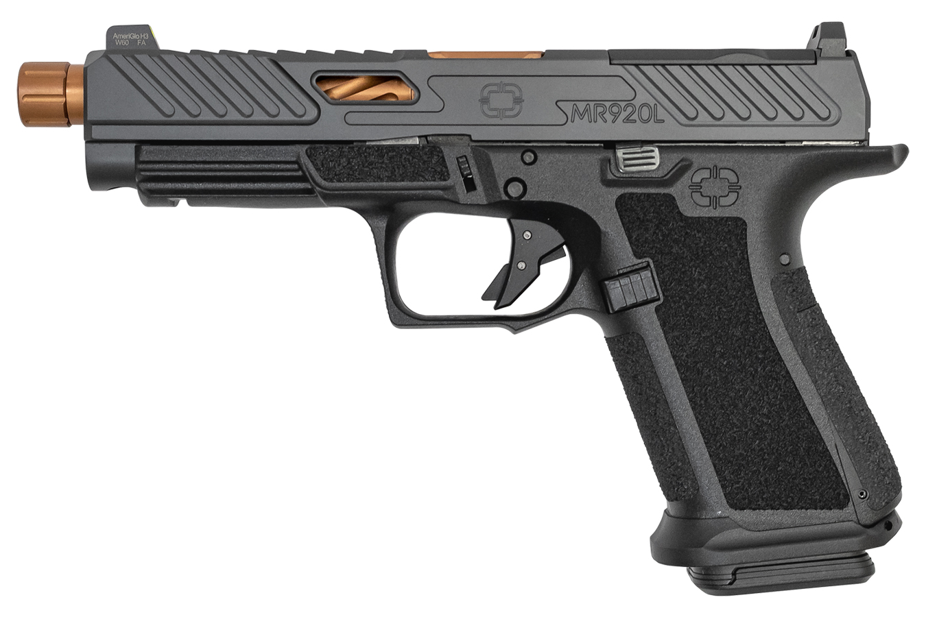 MR920L Elite 9mm Optic Ready Pistol with Bronze Threaded Barrel and Ameriglo Sights