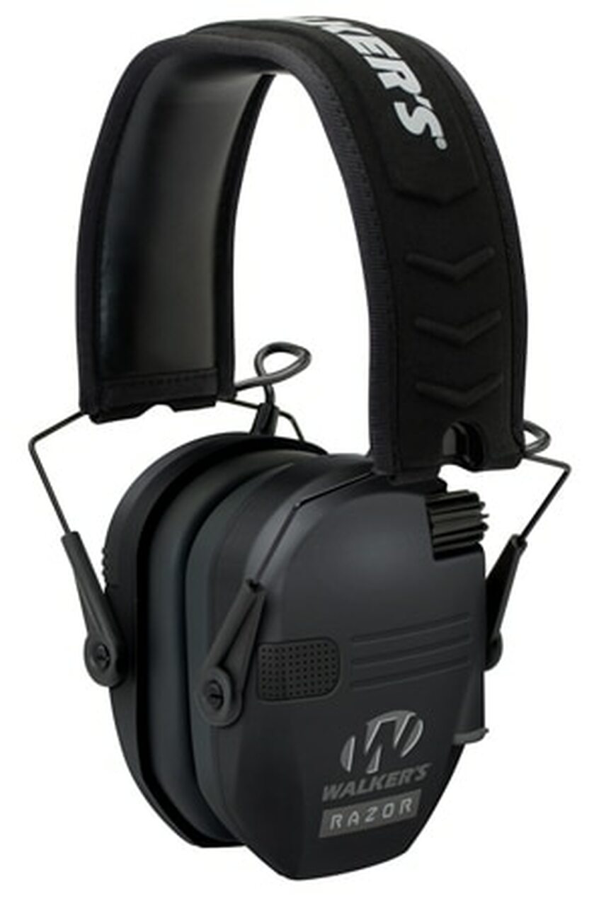 Walkers Game Ear Razor Slim Shooter Folding Electronic Earmuff 23 Db Black Aaa Batteries