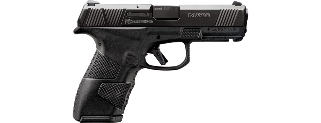 Mossberg MC-2 Compact 9mm, 4" Barrel, Black, 3 Dot Sights, Flat Profile Trigger, 2 Mags, 13rd-15rd