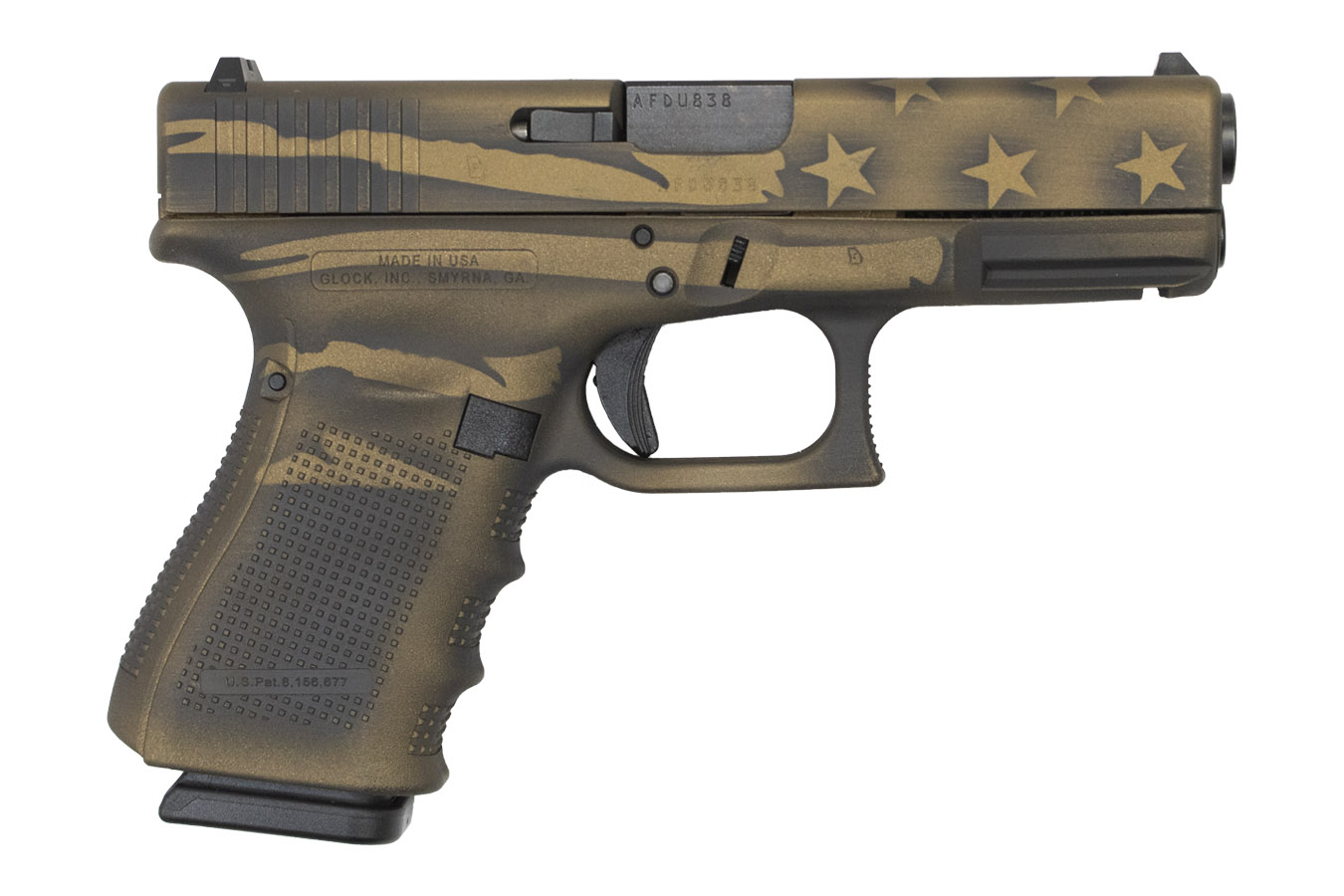 23 Gen4 40 S&amp;W Pistol with Coyote Battle Worn Flag Finish