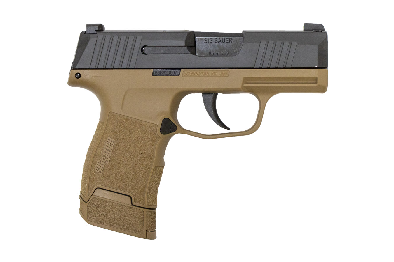P365 9mm TacPac with Coyote Tan Frame, Three Magazines and Holster