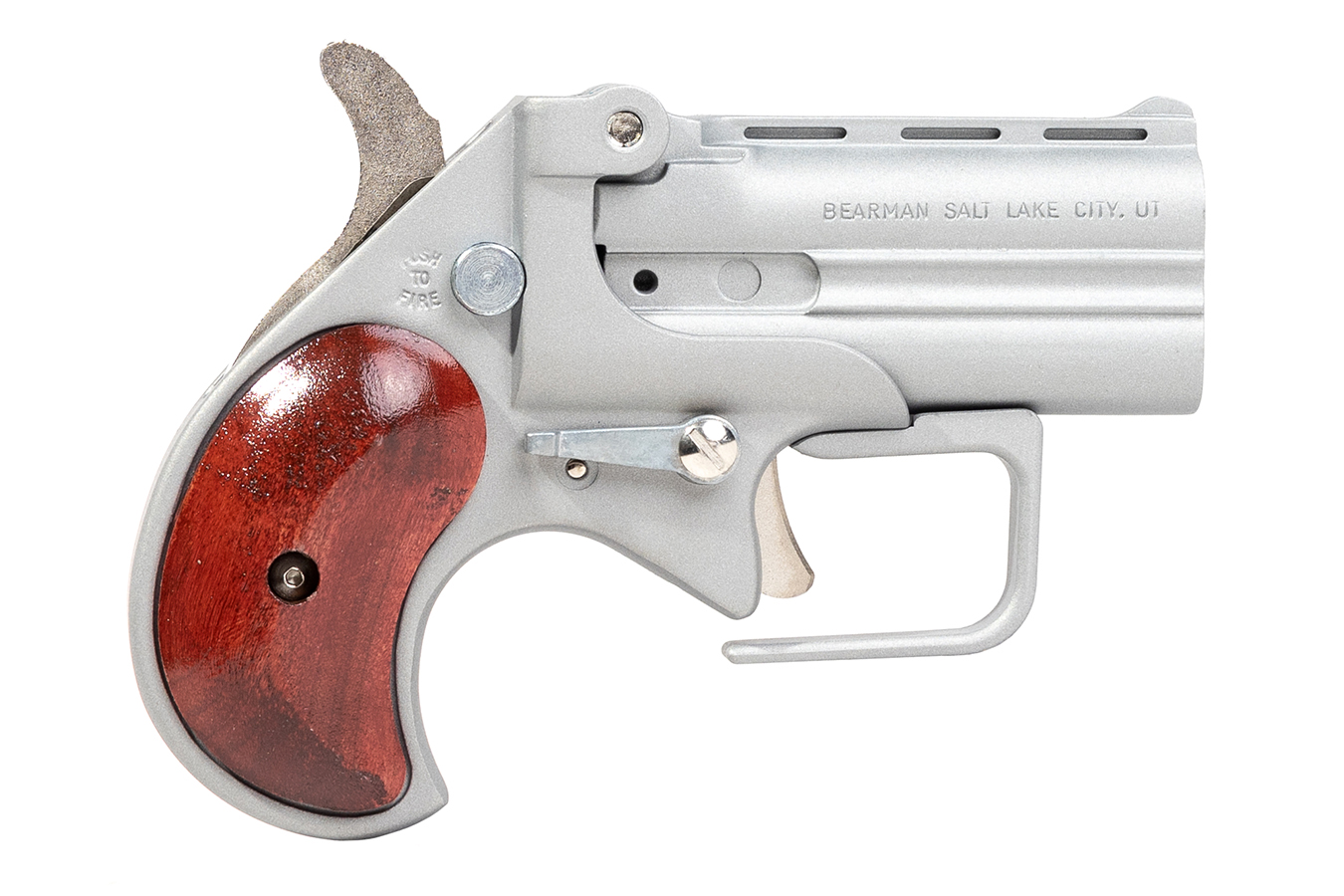 380 ACP Big Bore Derringer Guardian Package with Satin Finish and Rosewood Grips