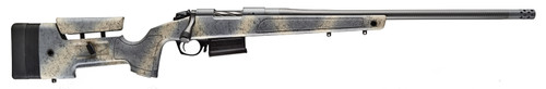 Bergara B-14 HMR 7mm PRC, 22" Barrel, Black, Woodland Camo, Mini-Chasis Stock, 5rd