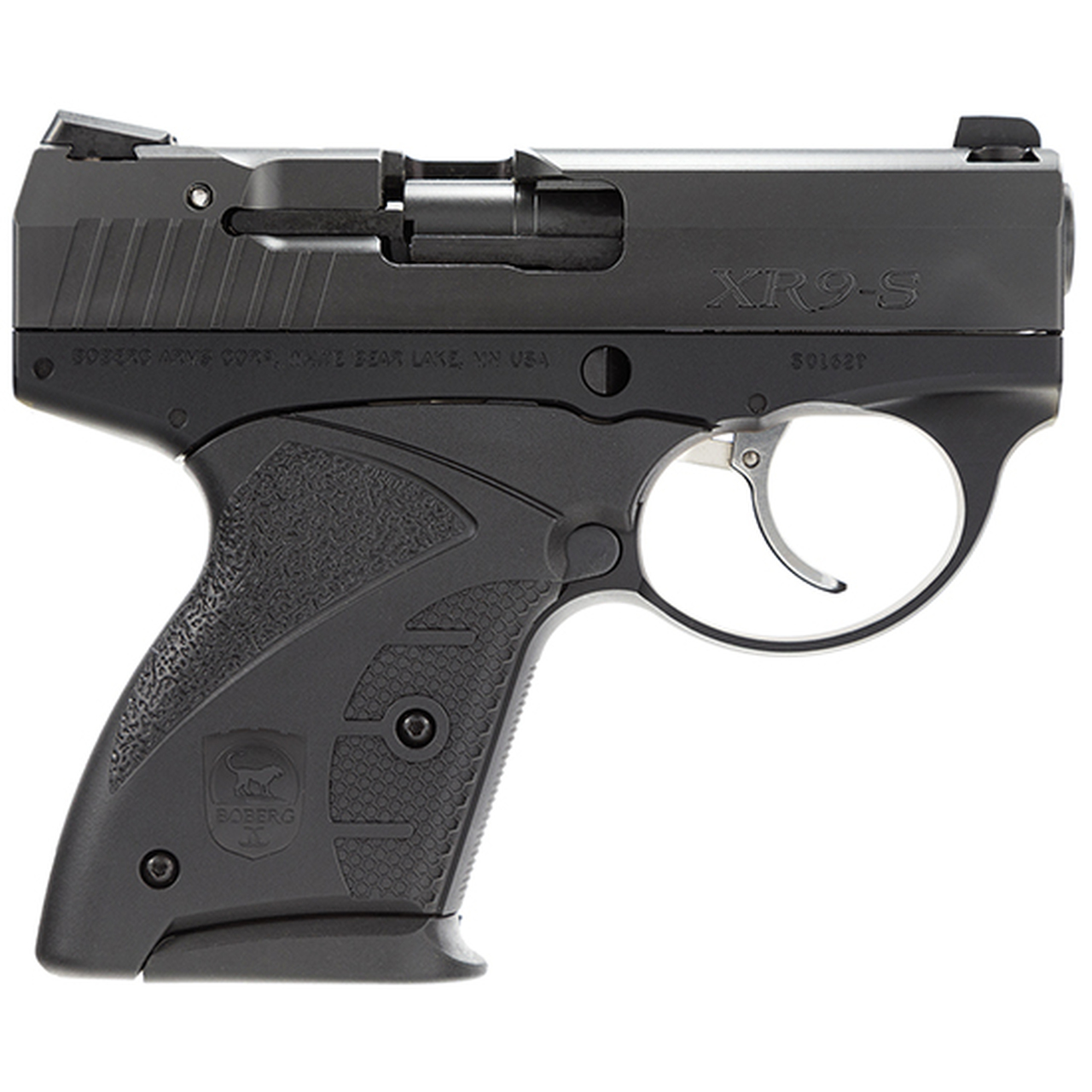 Boberg XR9-S Shorty Onyx DAO 9mm, 3.35" Barrel, Black Zytel Grip, Black, 7rdrd