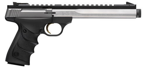 Browning Buck Mark Contour 22 LR, 7.65" Threaded Barrel, Stainless Serrated Slide, 10rd