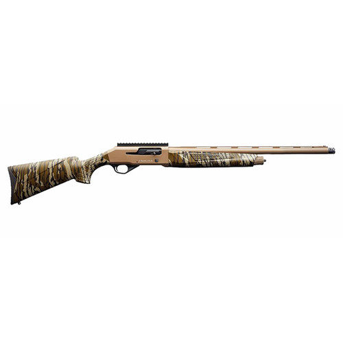 Charles Daly 601 Turkey 12 Ga, 3", 24" Vent Rib Barrel, Steel, Flat Dark Earth Cerakote, Sythetic Mossy Oak Bottomland Camo Stock, Fiber Optic Front Sight, Picatinny Rail, 3 Choke Tubes (Beretta/Benelli)- F,M,XXF, 4rd