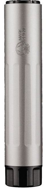 Dead Air Armament Mask-22, Rimfire Suppressor, 22 LR, 17-4PH &amp; Titanium, Bead Blasted Finish, Silver