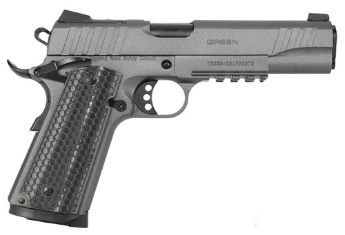 Girsan MC1911S Influencer 38 Super, 5" Barrel, Gray Cerakote, Optic Ready, 9rd