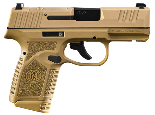 FN Reflex MRD 9mm, 3.3" Barrel, Flat Dark Earth, NMS, Optics Ready, 15rd