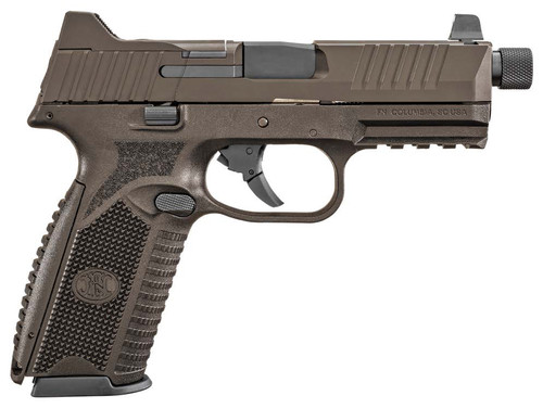 FN 509 Tactical 9mm, 4.5" Threaded Barrel, Midnight Bronze Cerakote, Optic Ready, 10rd