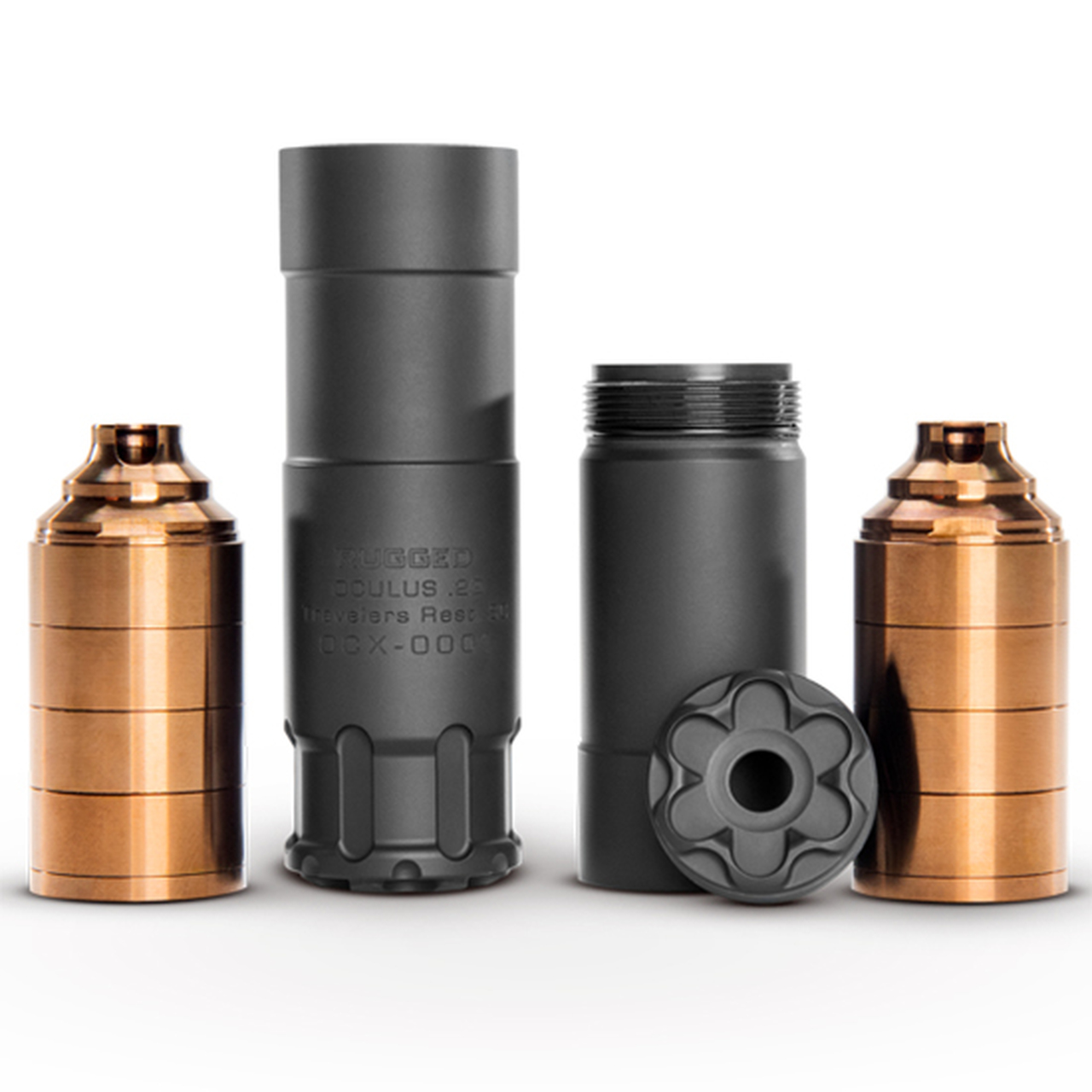 Rugged Suppressors Oculus 22 Suppressor 1 2x28 Black