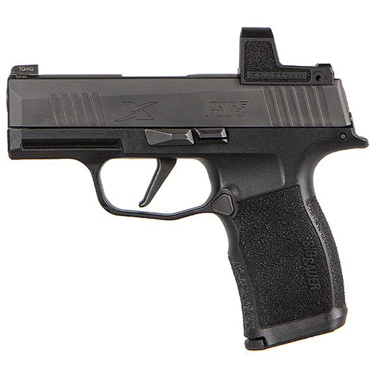 Sig Sauer, P365X, Striker Fired, Compact, 9mm, 3.1" Barrel, Polymer Frame, Black, Romeo Zero 3 MOA Reflex Optic, 12Rd, 2 Magazines