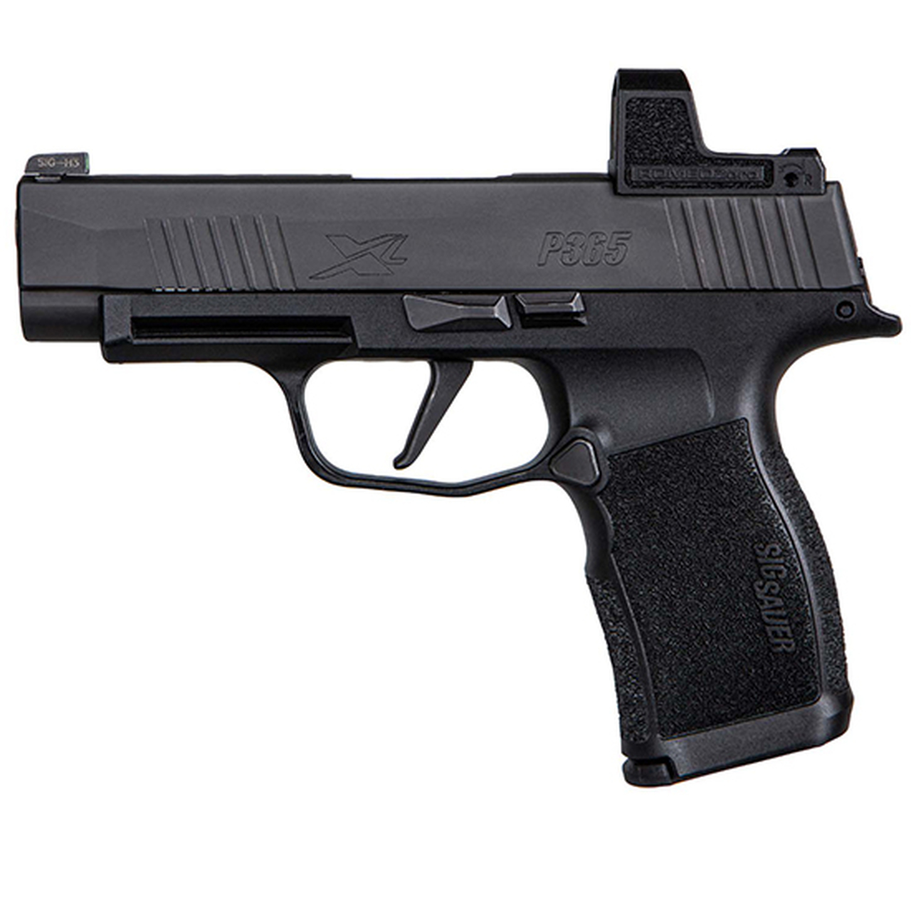 Sig P365 XL Compact 9mm, 3.7" Barrel, Polymer, Black, Romeo Zero Reflex Optic, 2x12rd