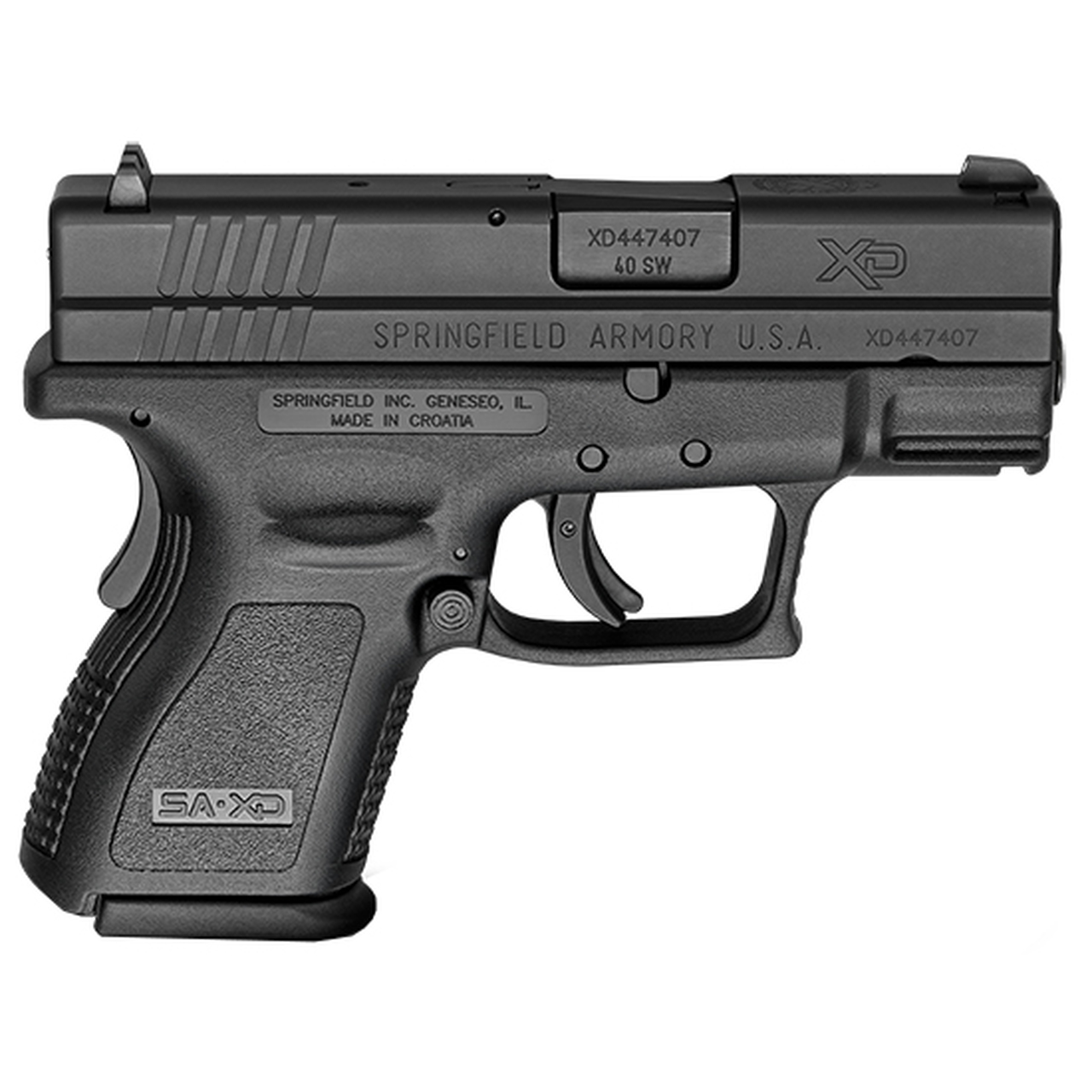 Springfield XD Sub-Compact Essential Package, .40 S&amp;W, 3" Barrel, 12rd, Black