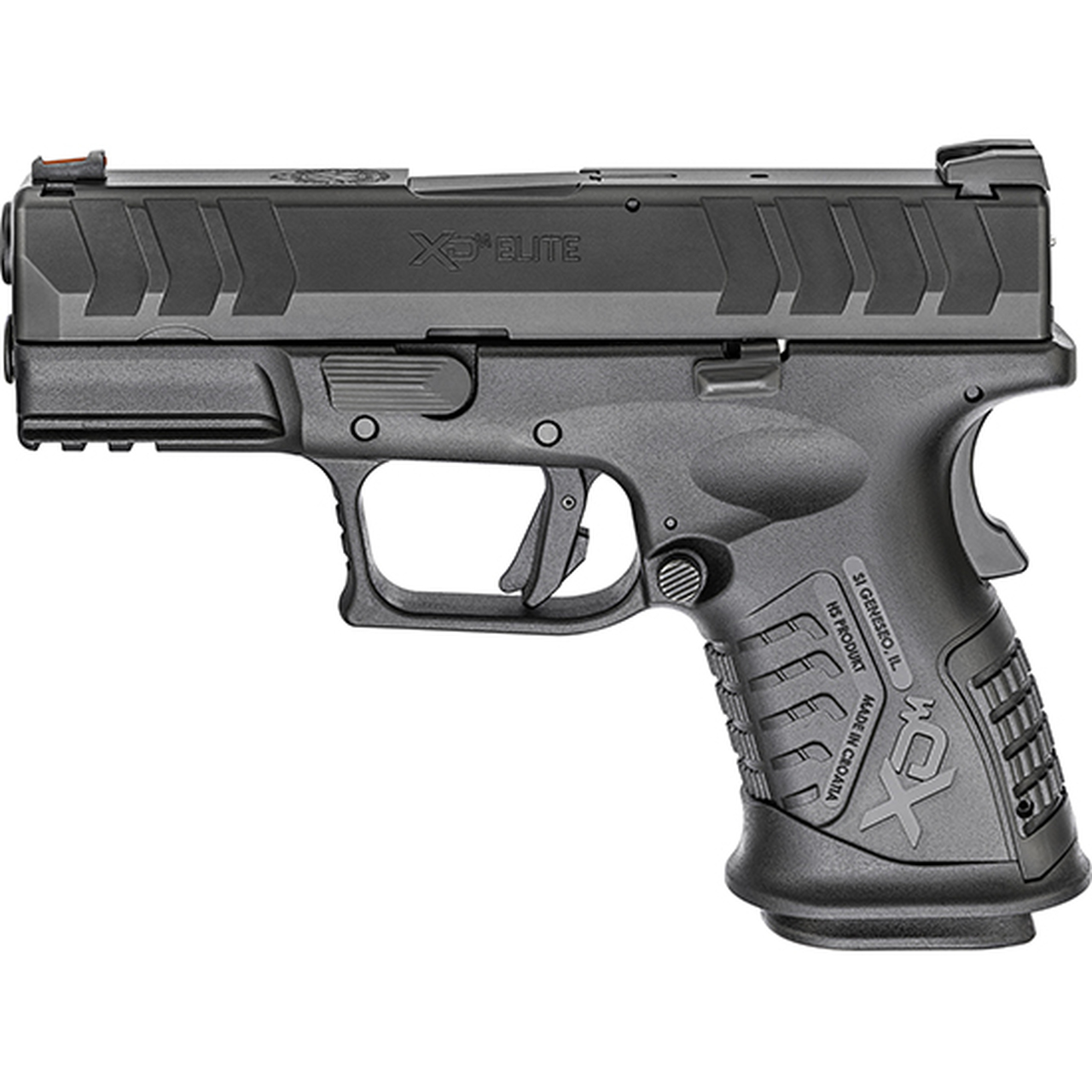 Springfield XDM Compact 9mm, 3.8" Barrel, Black, Fixed Sights, 14rd