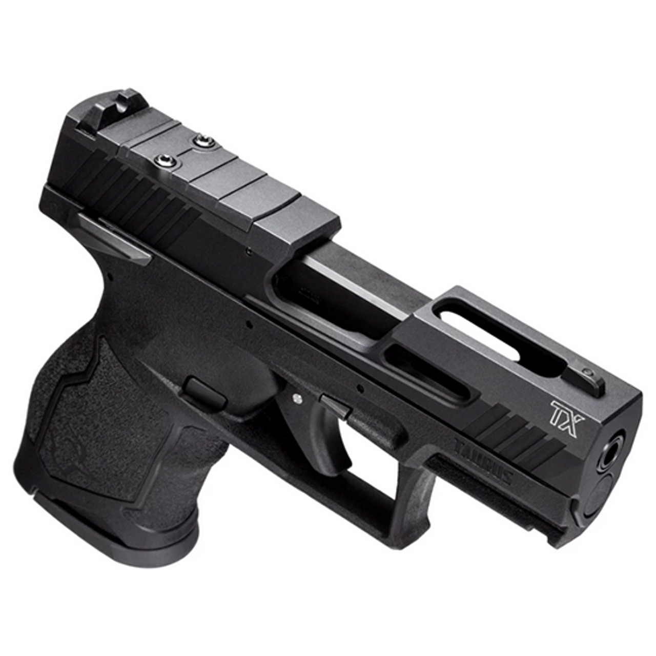 Taurus TX22 22 LR, 3.5" Compact Threaded Barrel, Black, Manual Safety, Adj. Rear Sight, 10rd