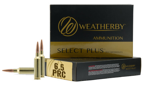 Weatherby Select Plus 6.5 PRC, 124gr, Hollow Point, 20rd Box